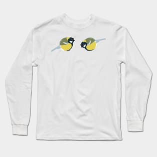 A pair of great tits Long Sleeve T-Shirt